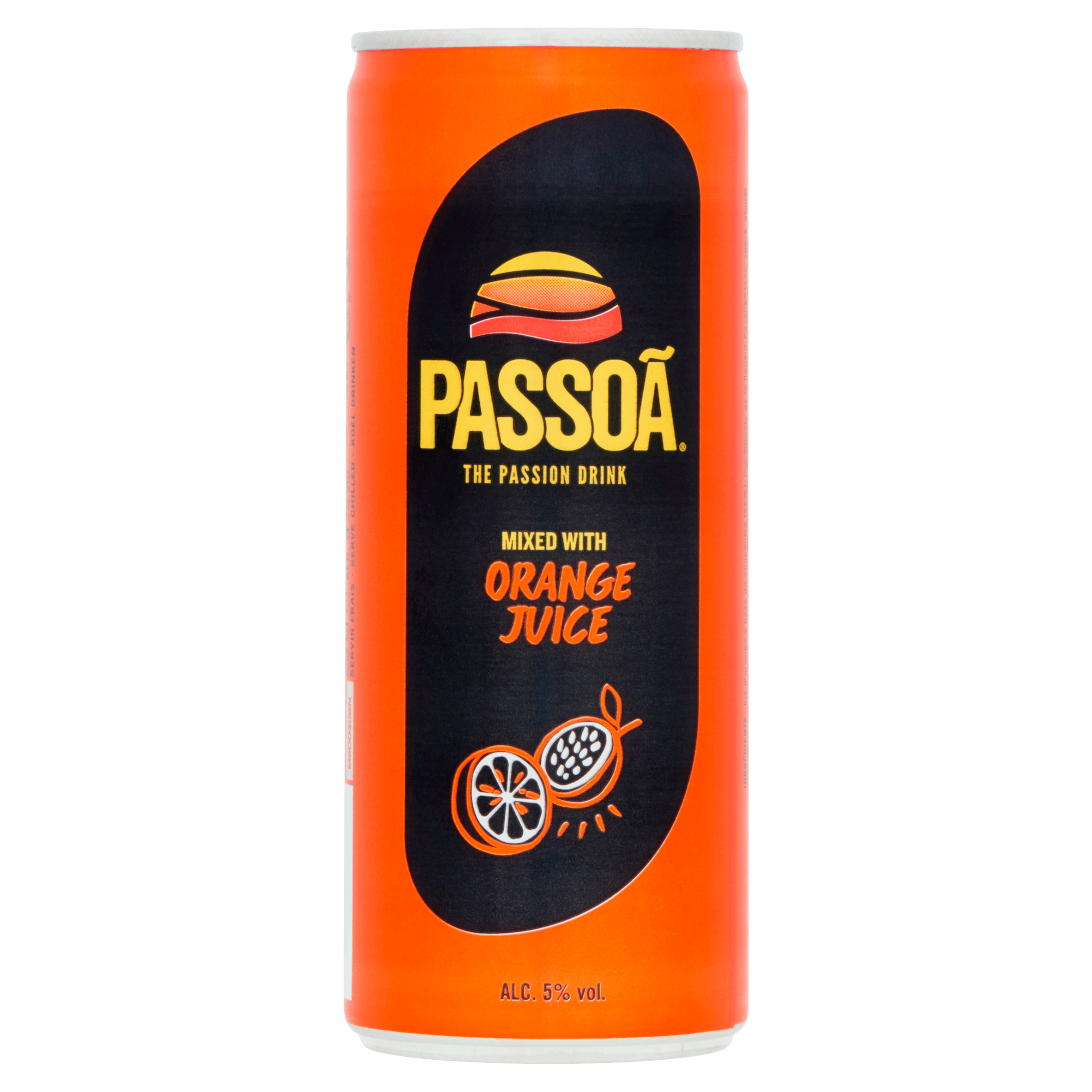 Passoã Orange pre-mix Blik 250 ml