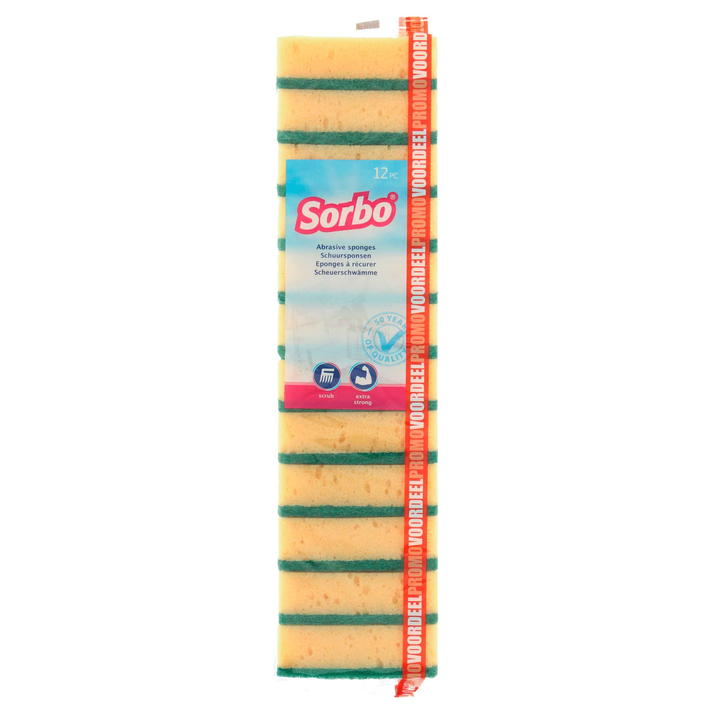 Sorbo Schuursponsstaaf Zak 12 st