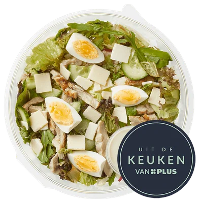 Uit de keuken van PLUS Lunchsalade caesar Bakje 295 g