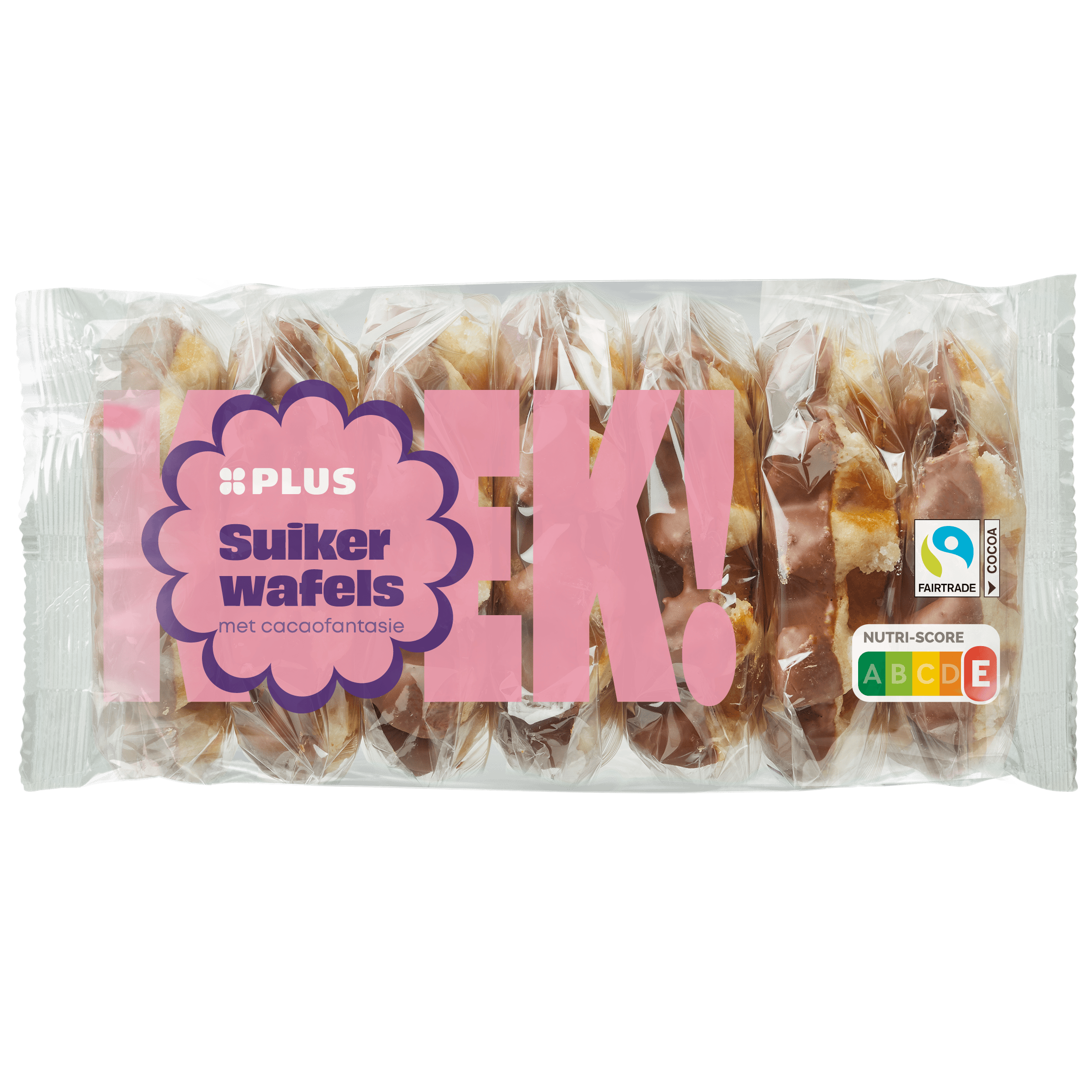 PLUS Suikerwafels cacaofantasie Wikkel 420 g