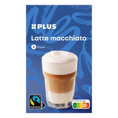 PLUS Latte macchiato sticks Fairtrade Doos 136 g