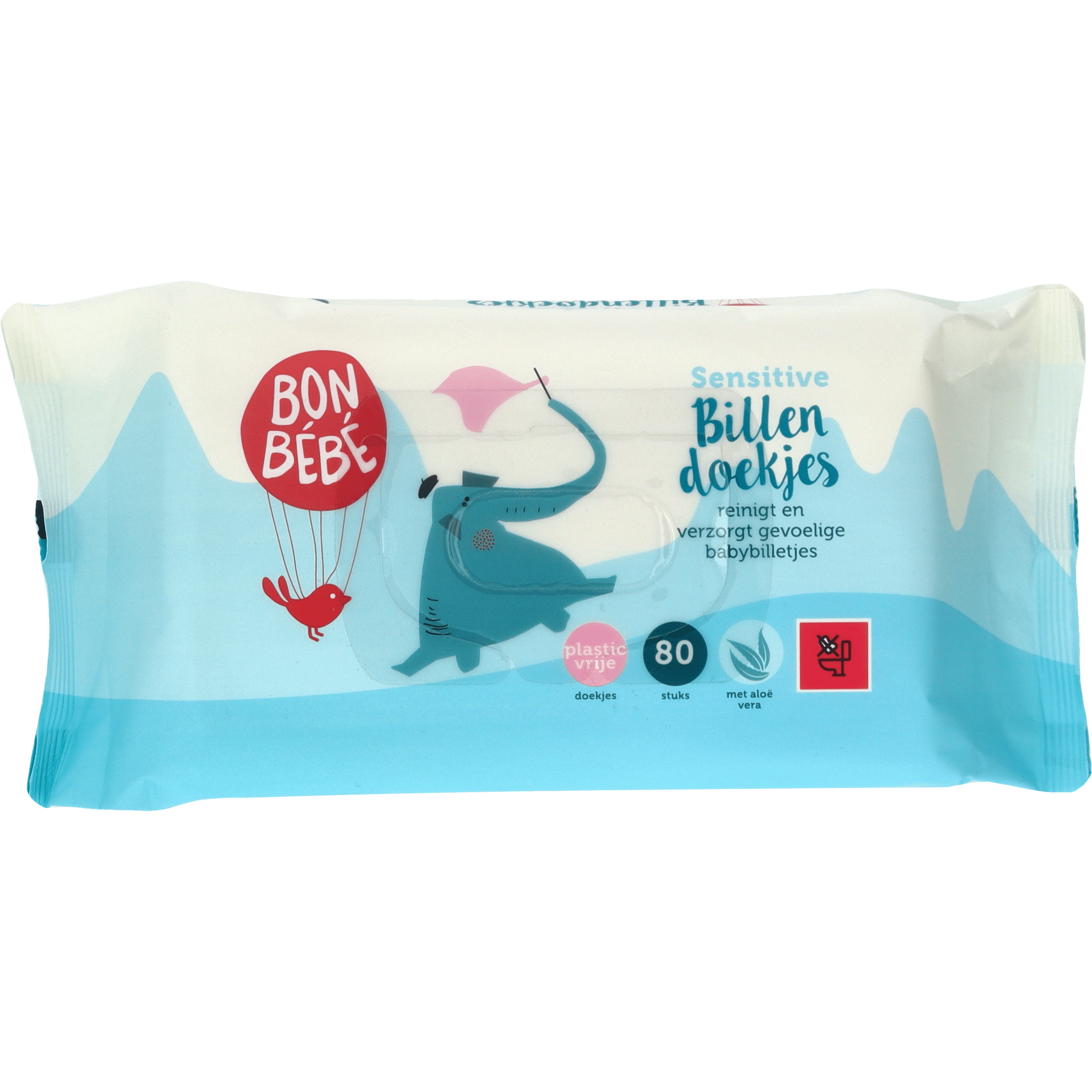Bonbebe billendoekjes sensitive Wikkel 80 st