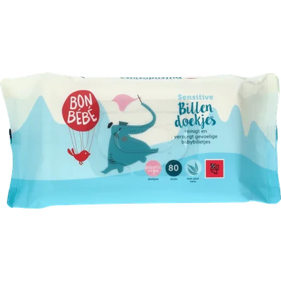 Bonbebe billendoekjes sensitive Wikkel 80 st