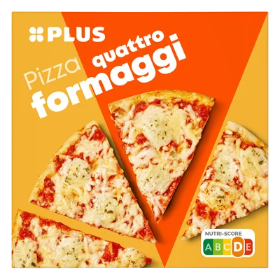 PLUS Pizza quattro formaggi Doos 340 g