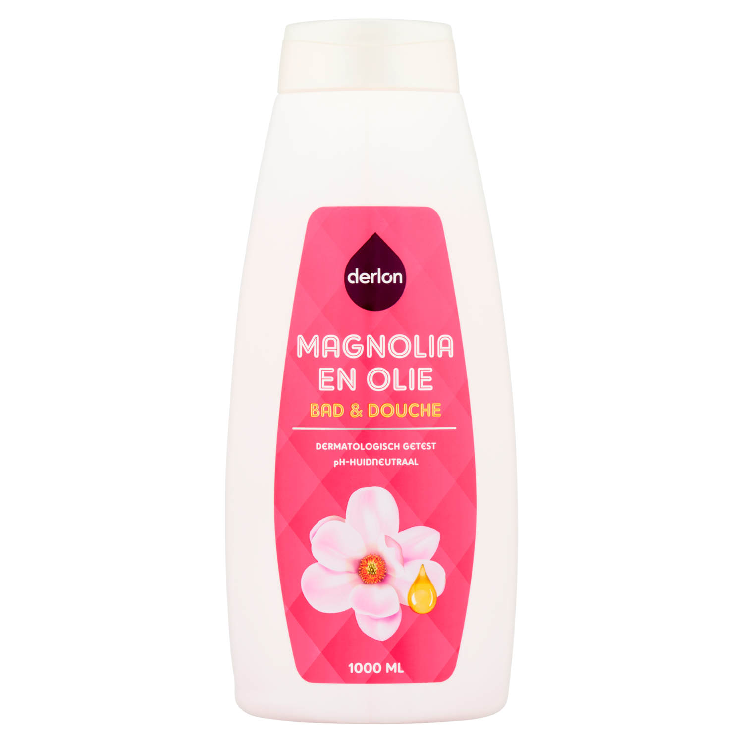 Derlon Bad en douche magnolia en olie Fles 1000 ml