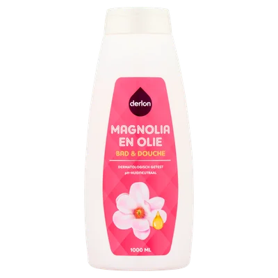 Derlon Bad en douche magnolia en olie Fles 1000 ml
