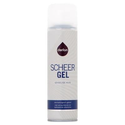 Derlon Scheergel gevoelige huid Spuitbus 200 ml