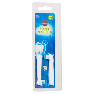 Derlon Opzetborstels Blister 2 st