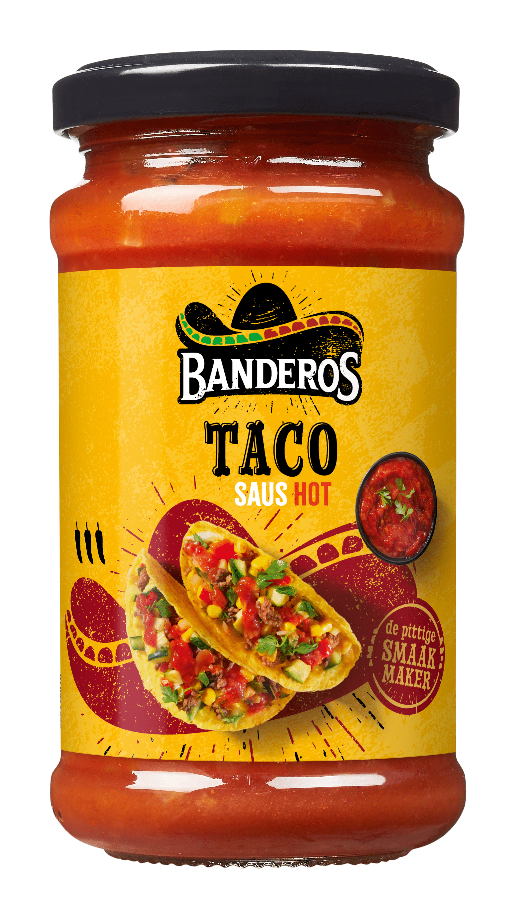 Banderos Taco saus hot Bus 230 g