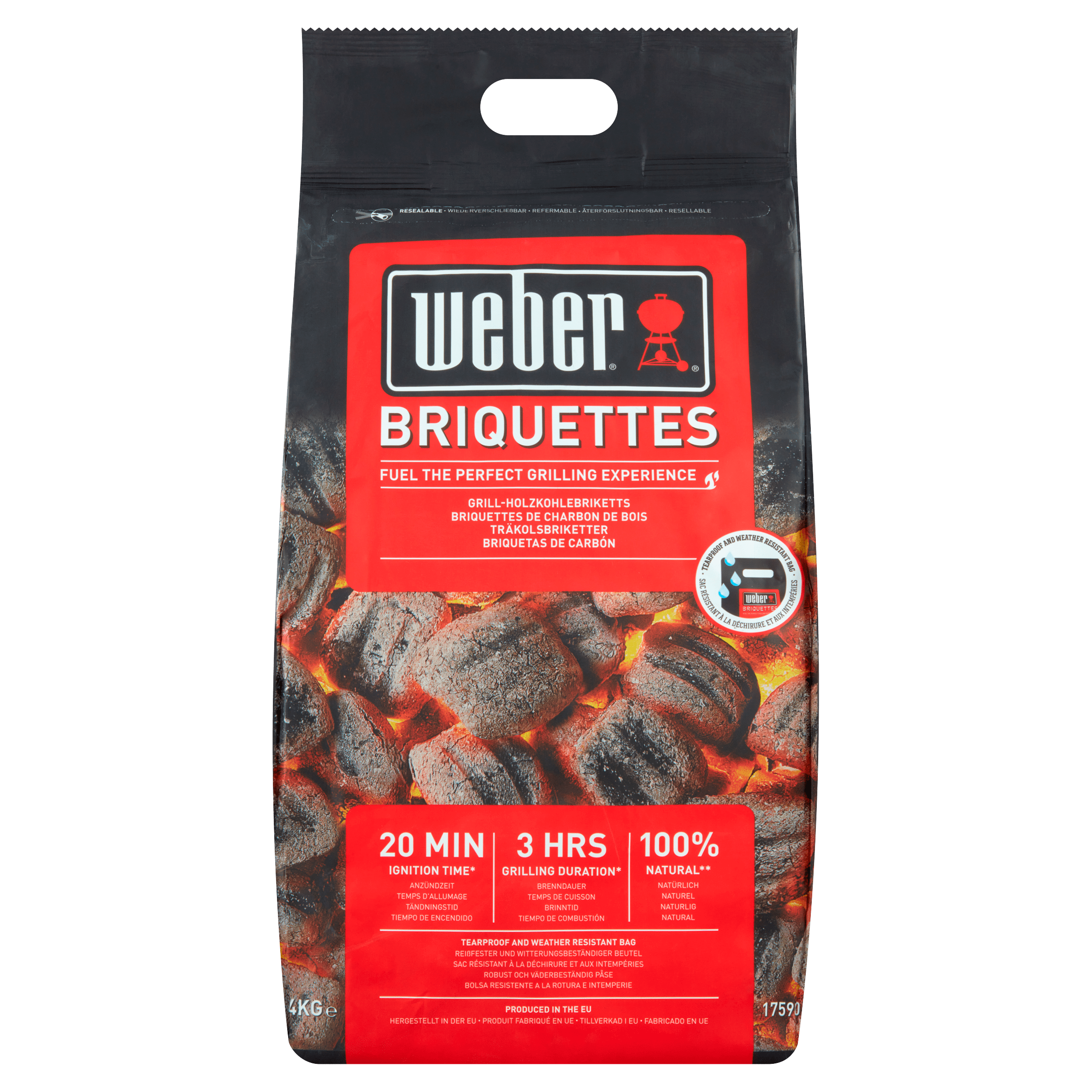 Weber Briketten Zak 4 kg