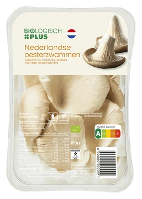 Biologisch PLUS Oesterzwammen biologisch Tray 150 g