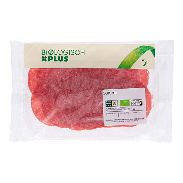 Biologisch PLUS Salami AVA 125 gram