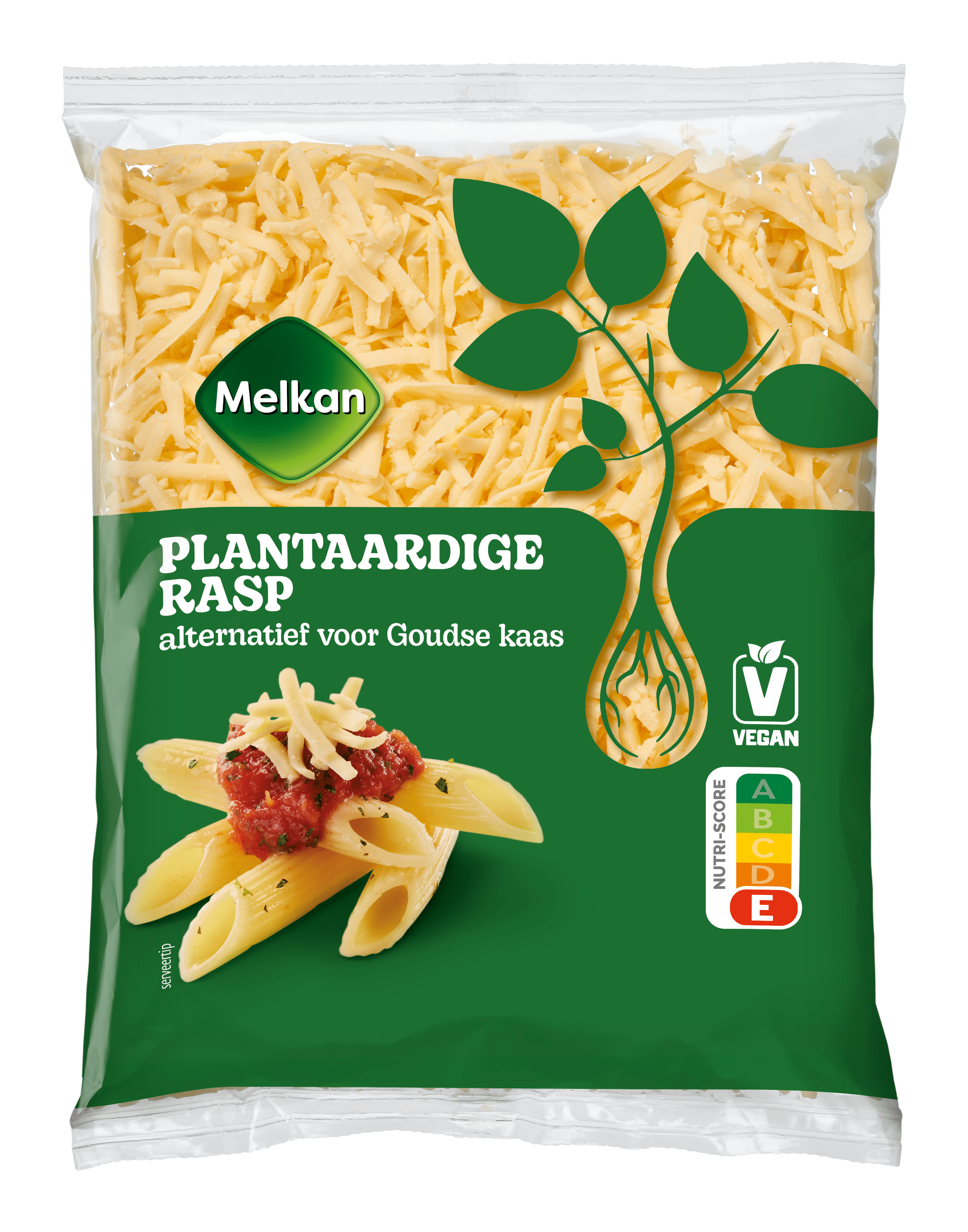 Melkan Plantaardige rasp Gouda Zakje 175 g