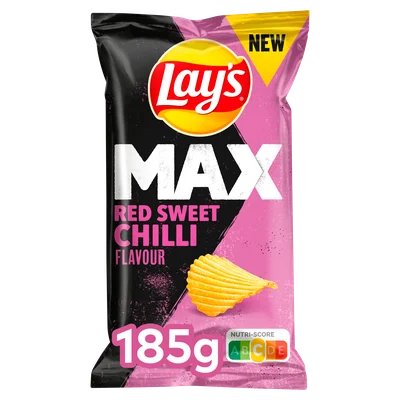 Lays Max Ribbel Chips Sweet Teriyaki Zak 185 g