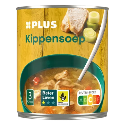 PLUS Kippensoep Blik 800 ml