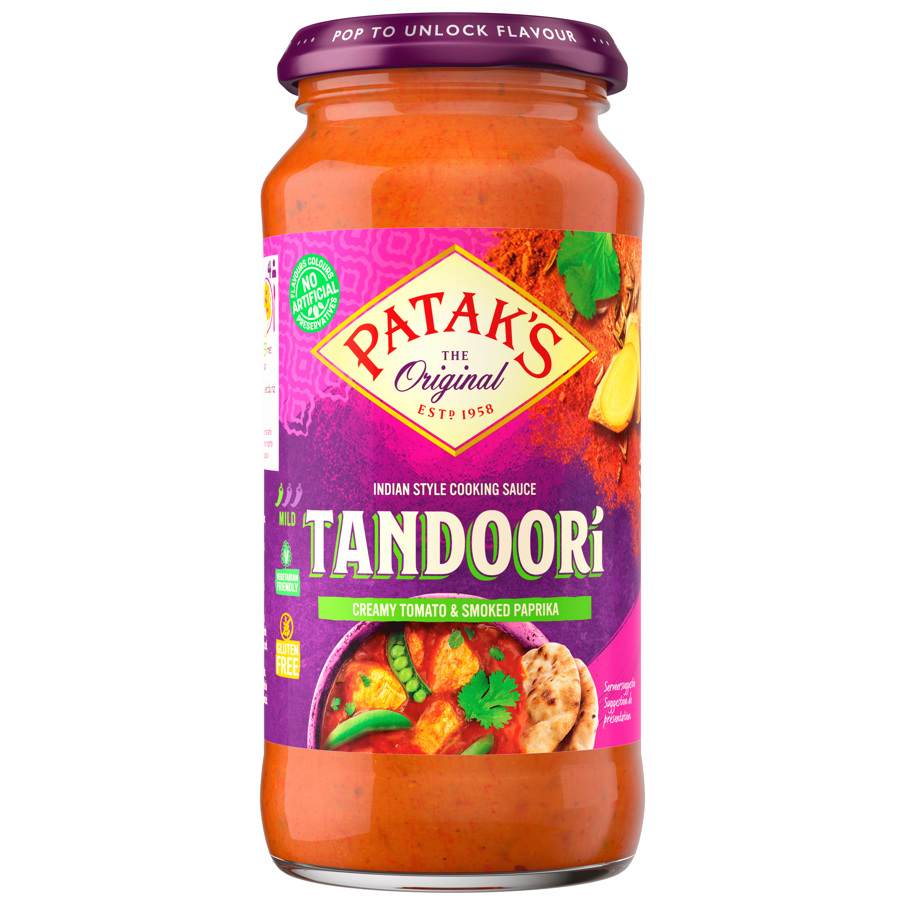 Patak's Curry saus Tandoori Pot 450 g