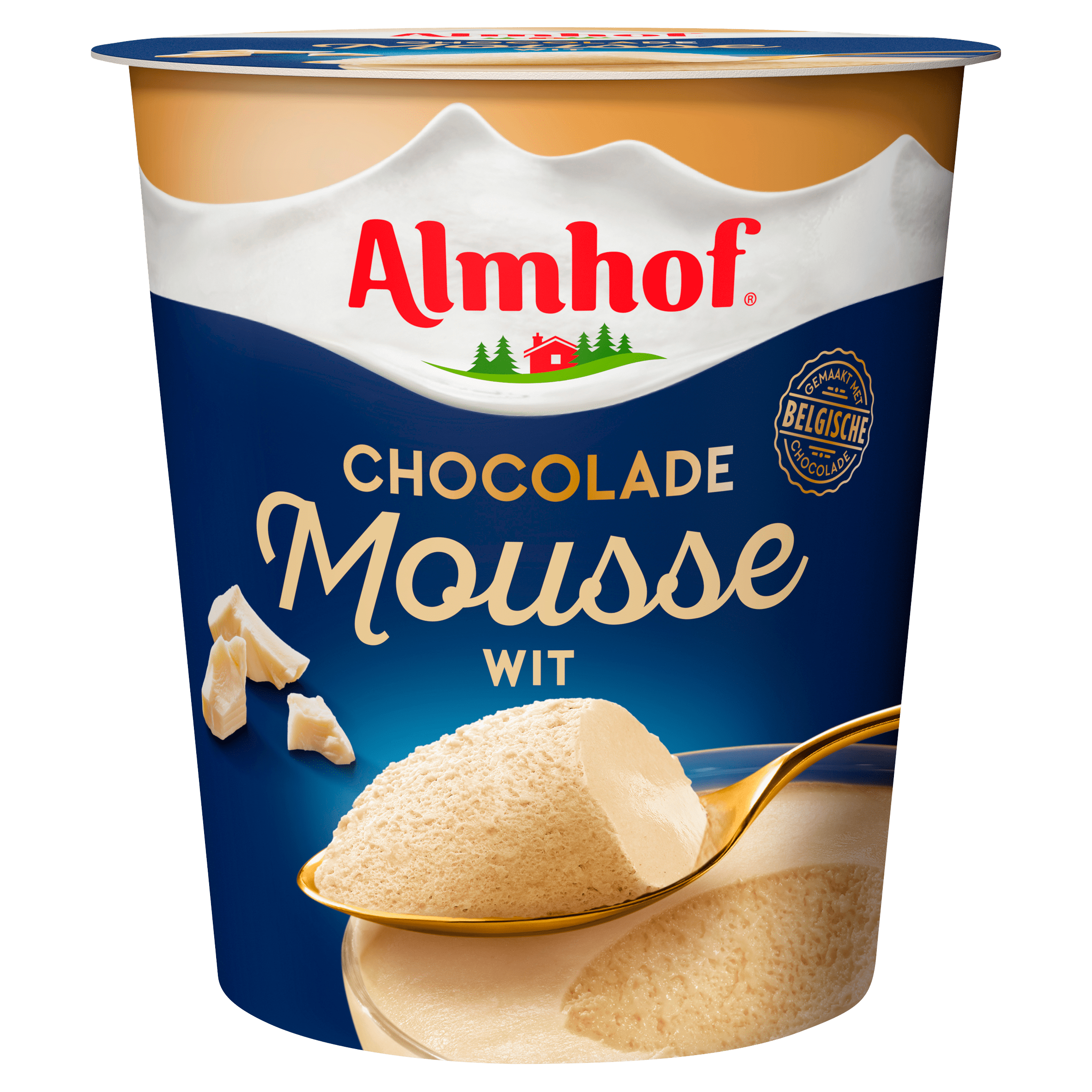 Almhof Mousse witte chocolade Beker 200 g