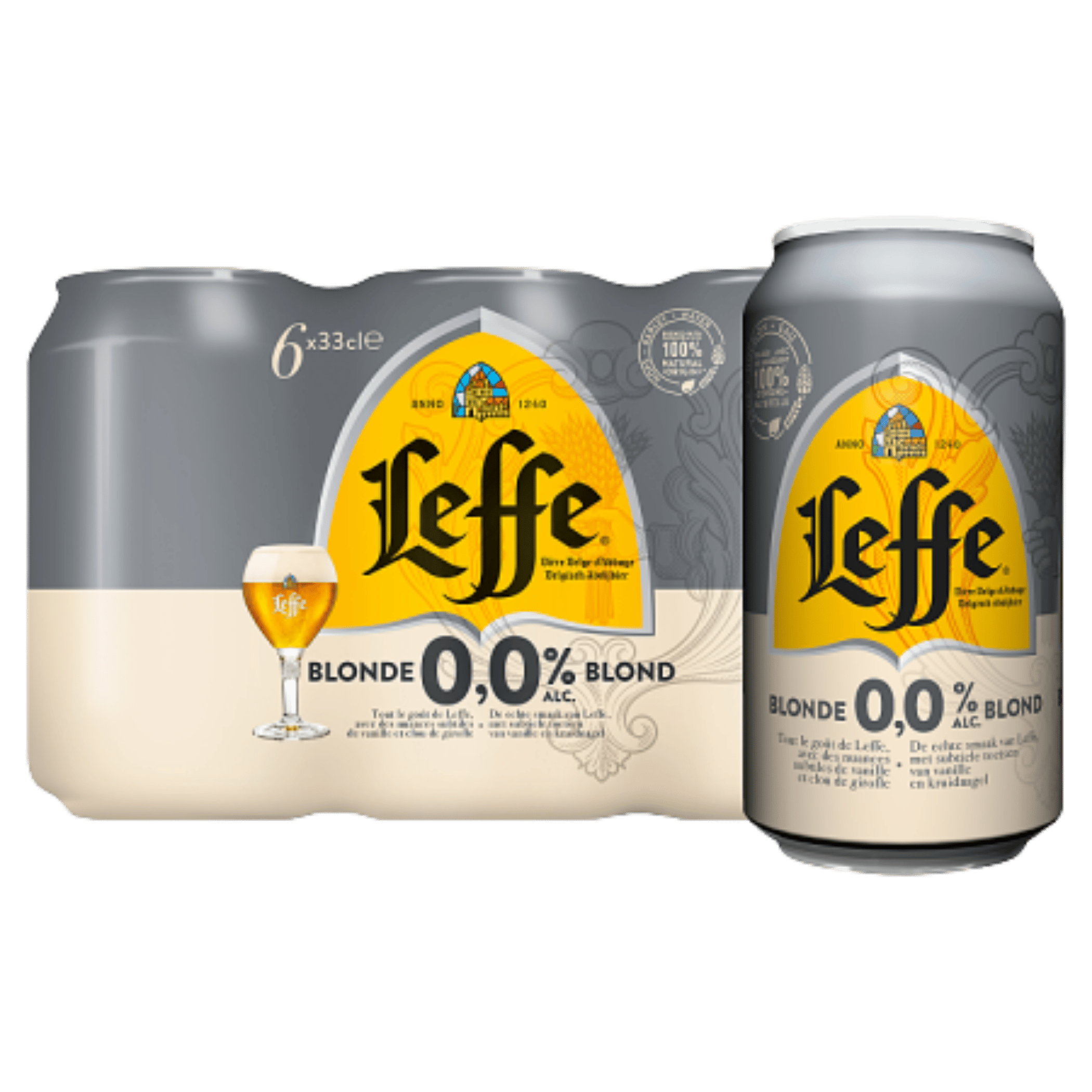 Leffe Blond Belgisch abdijbier 0.0% Set 1980 ml