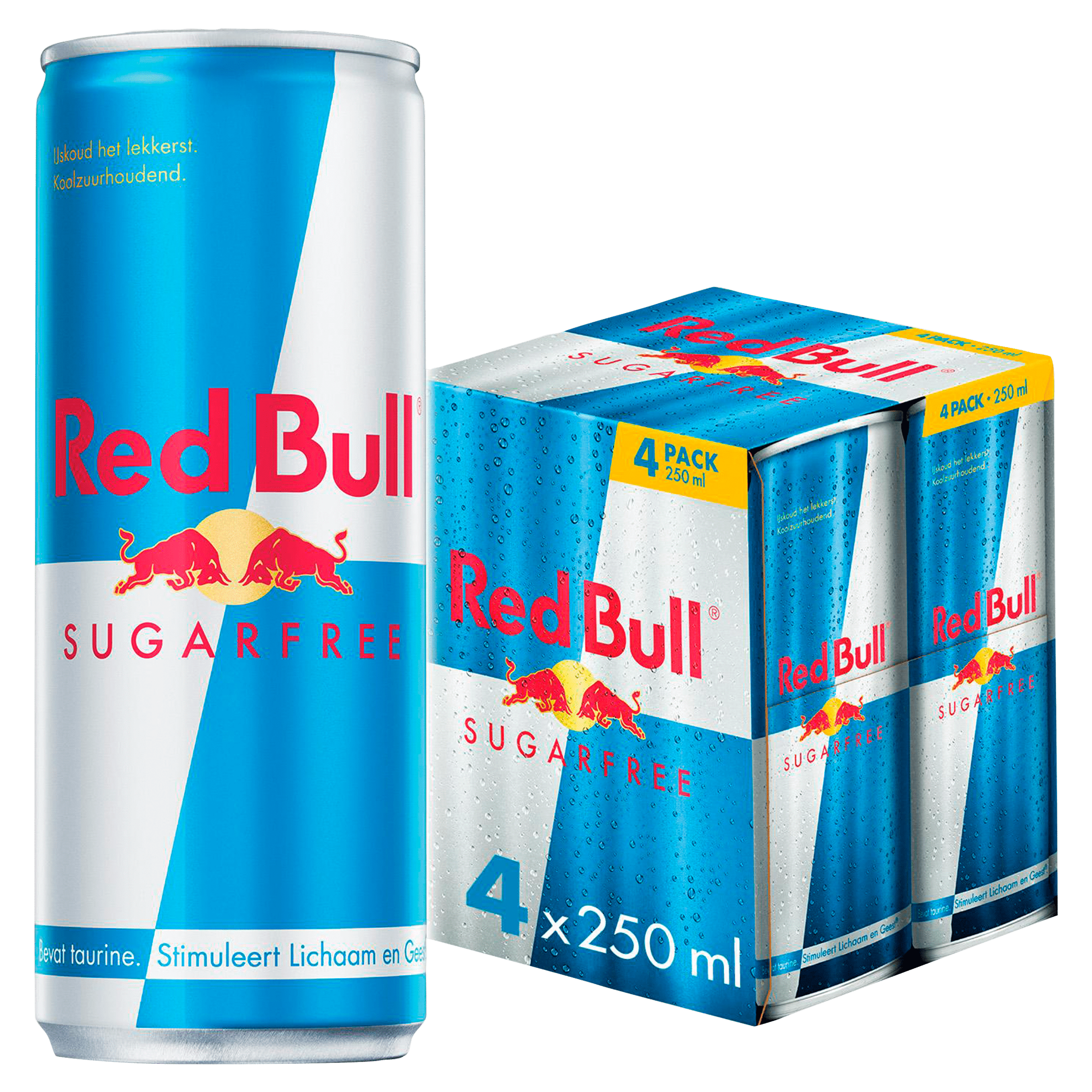 Red Bull Energy drink suikervrij 4-pack Set 1000 ml