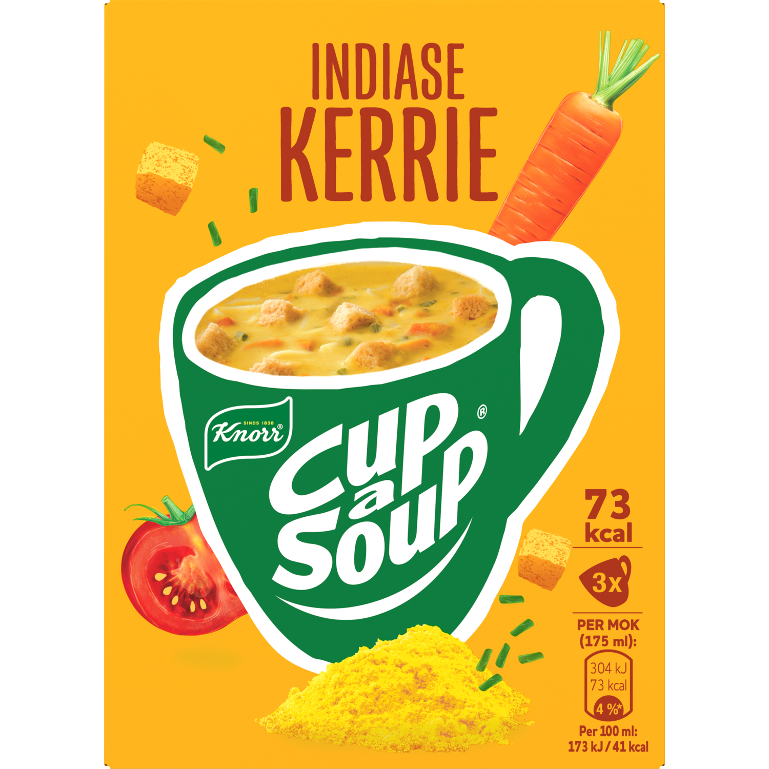 Knorr Cup a soup kerrie Doos 51 g