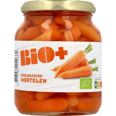 BIO+ Wortelen 370 ml Pot 340 g