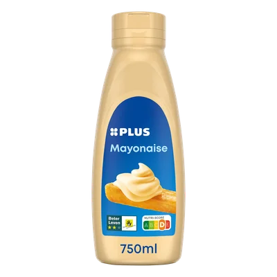 PLUS Snacksaus mayonaise Fles 750 ml