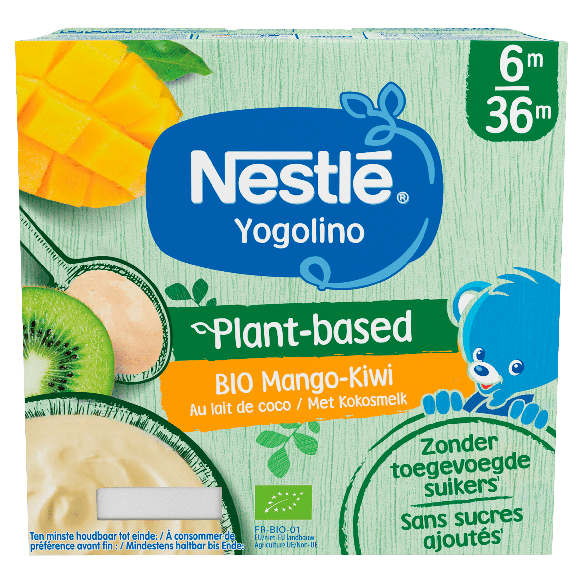 Nestlé plant-based mango kiwi toetje Wikkel 360 g