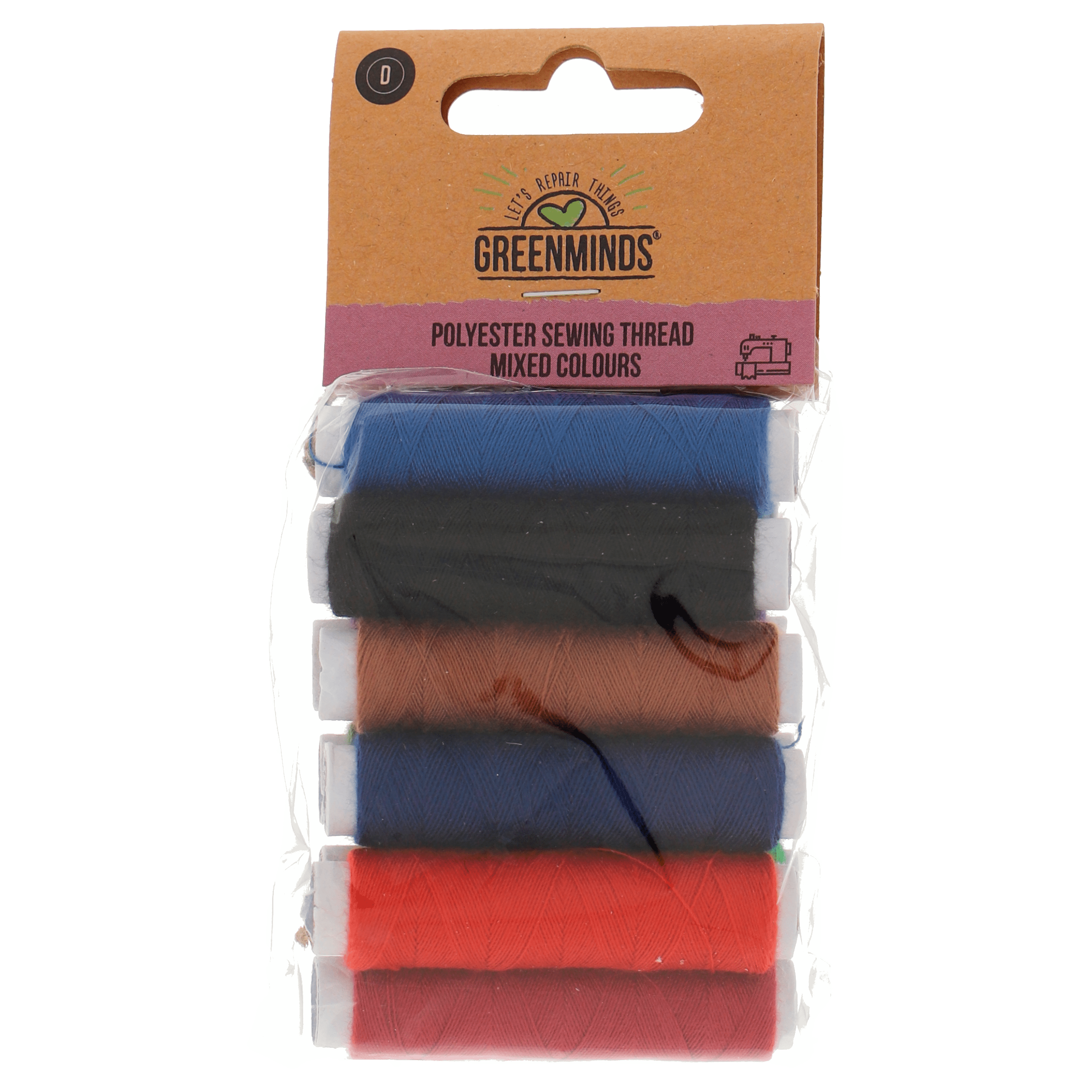 Greenminds Garen polyester 10x45m donkere kleur Pak 1 st