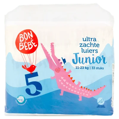Bonbebe Luiers maat 5 junior 11-23 kg Stazak 33 st