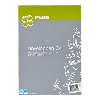 PLUS Enveloppen C4 229x324 mm Zak 10 st