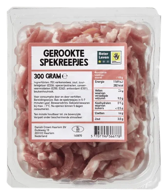 Danish Crown Gerookte spekreepjes Pak 300 g
