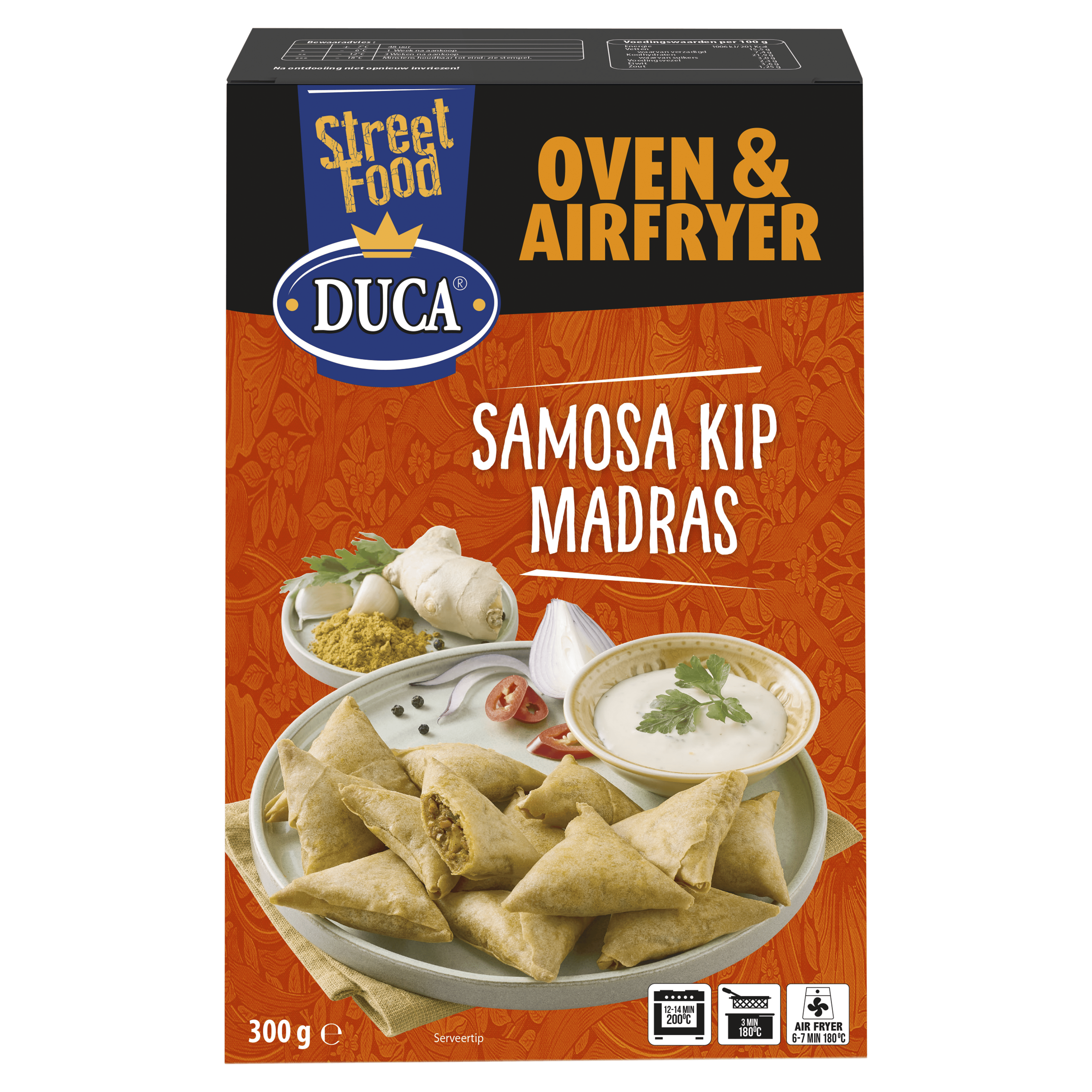 Duca Samosa Chicken Madras Doos 300 g