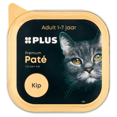 PLUS Premium Katten paté vis MSC Kuipje 85 g