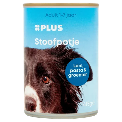 PLUS Stoofpotje lamsvlees, groente &amp; pasta Blik 415 g