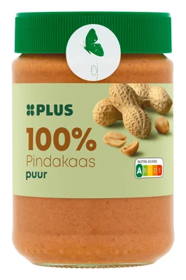 PLUS Pindakaas met stukjes pinda Pot 350 g