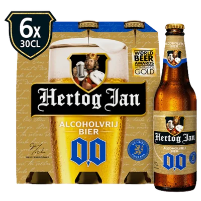 Hertog Jan Natuurzuiver pilsener bier 0.0% Set 1800 ml