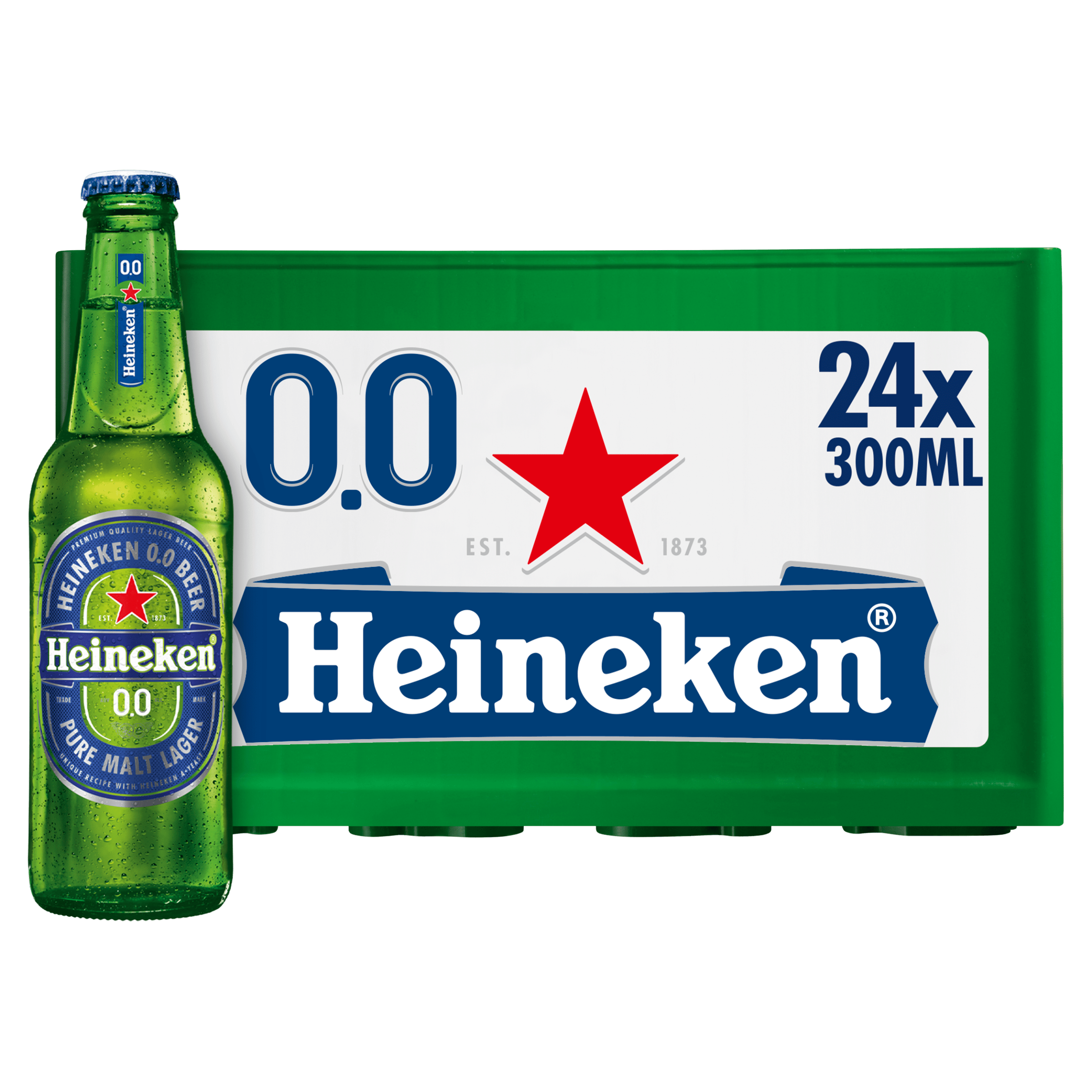 Heineken Premium pilsener 0.0 bier fles Krat 7200 ml