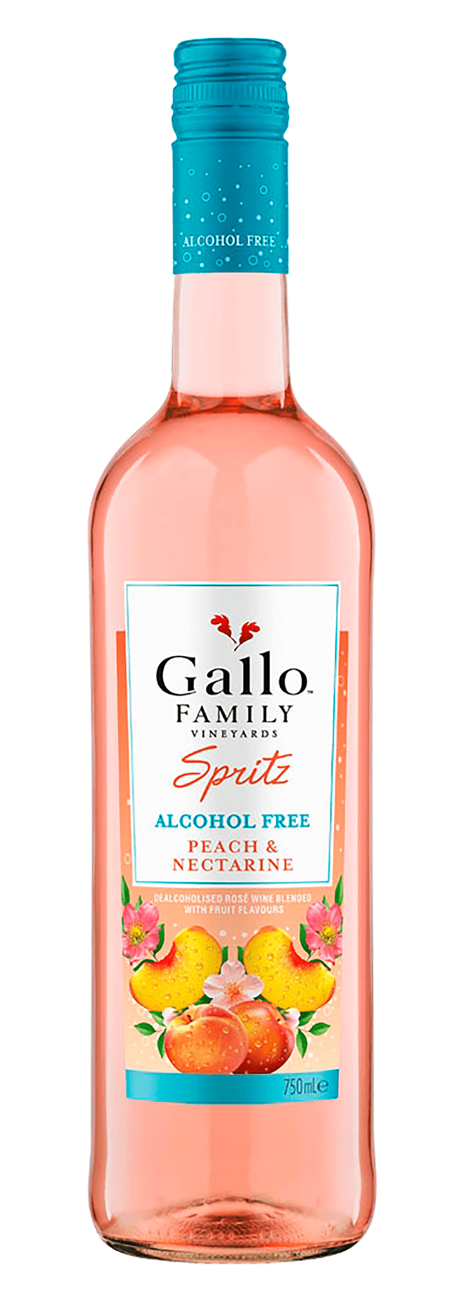 Gallo Spritz Peach &amp; Nectarine Alcoholvrij Fles 75 cl