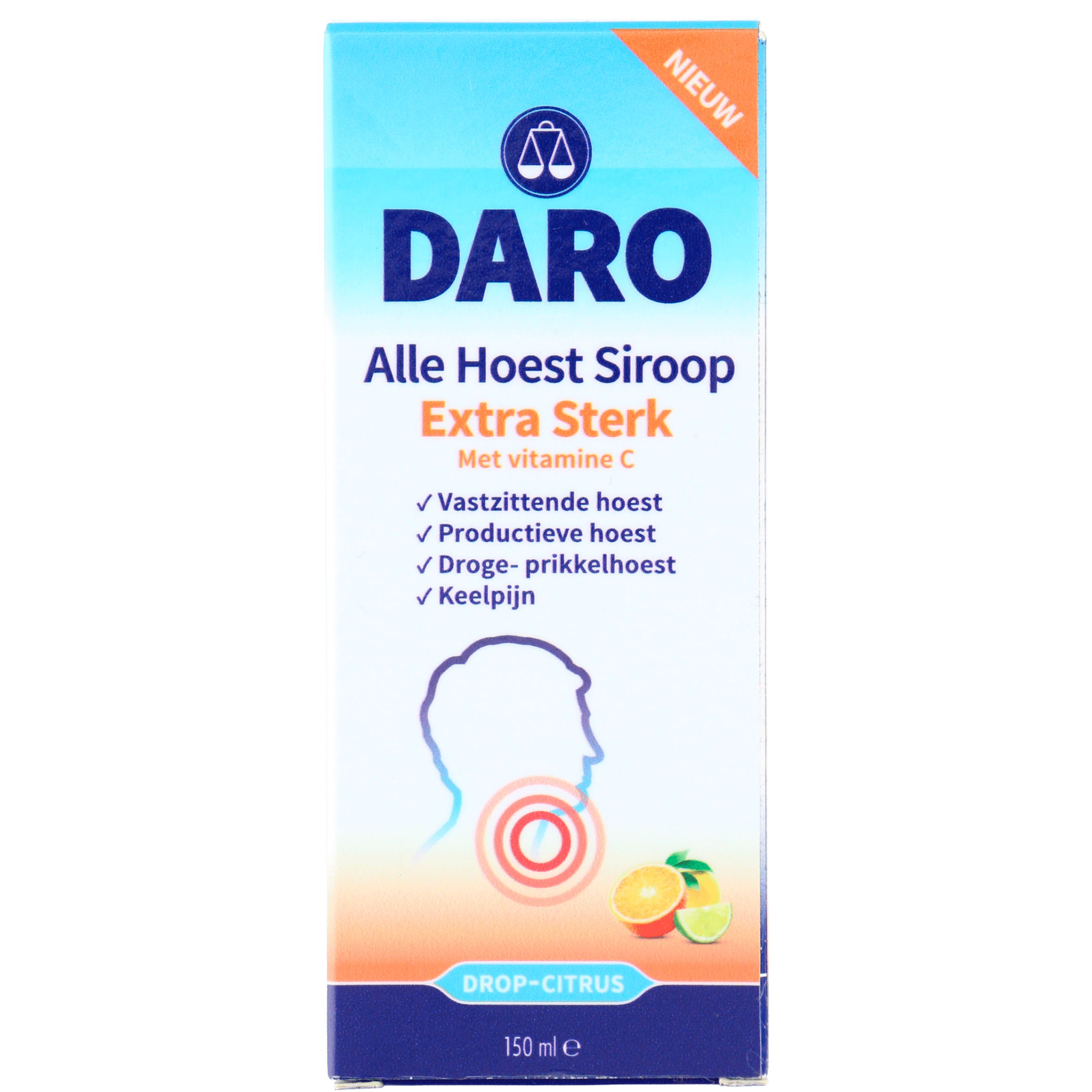 Daro Alle hoest extra sterk vitC Doos 150 ml