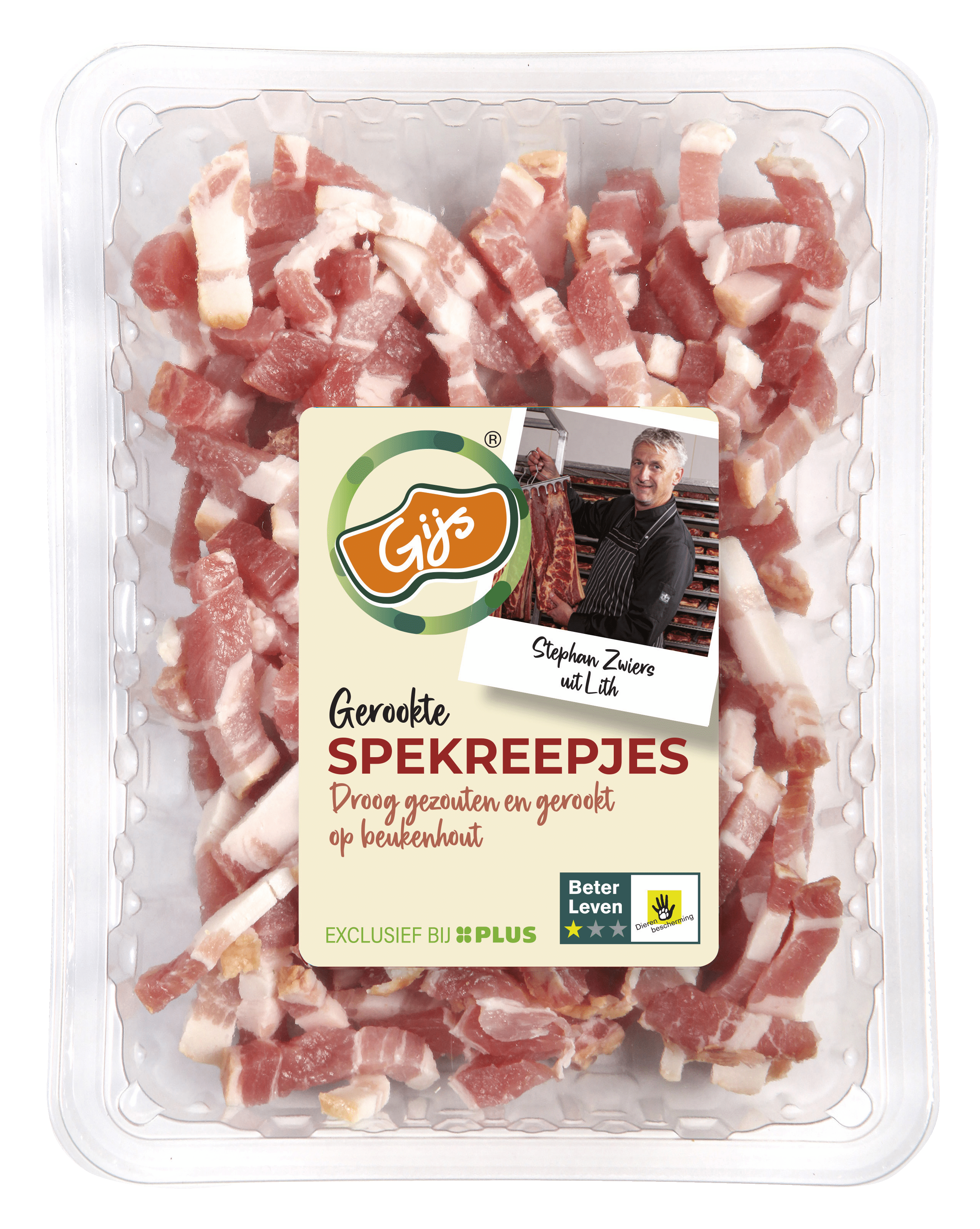 GIJS Gerookte spekreepjes Tray 150 g