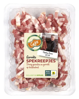 GIJS Gerookte spekreepjes Tray 150 g