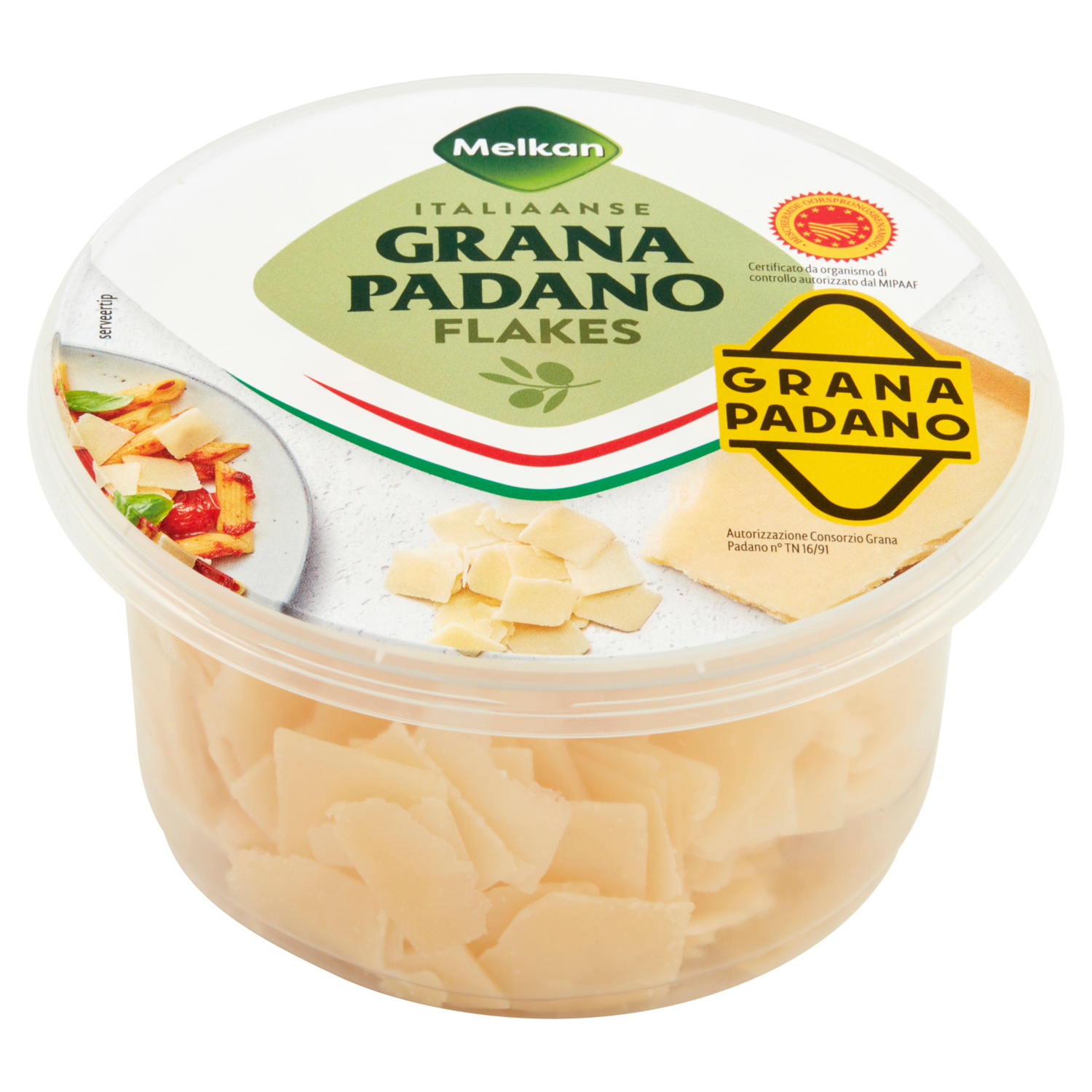 Melkan Grana Padano Flakes Bakje 100 g