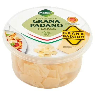 Melkan Grana Padano Flakes Bakje 100 g
