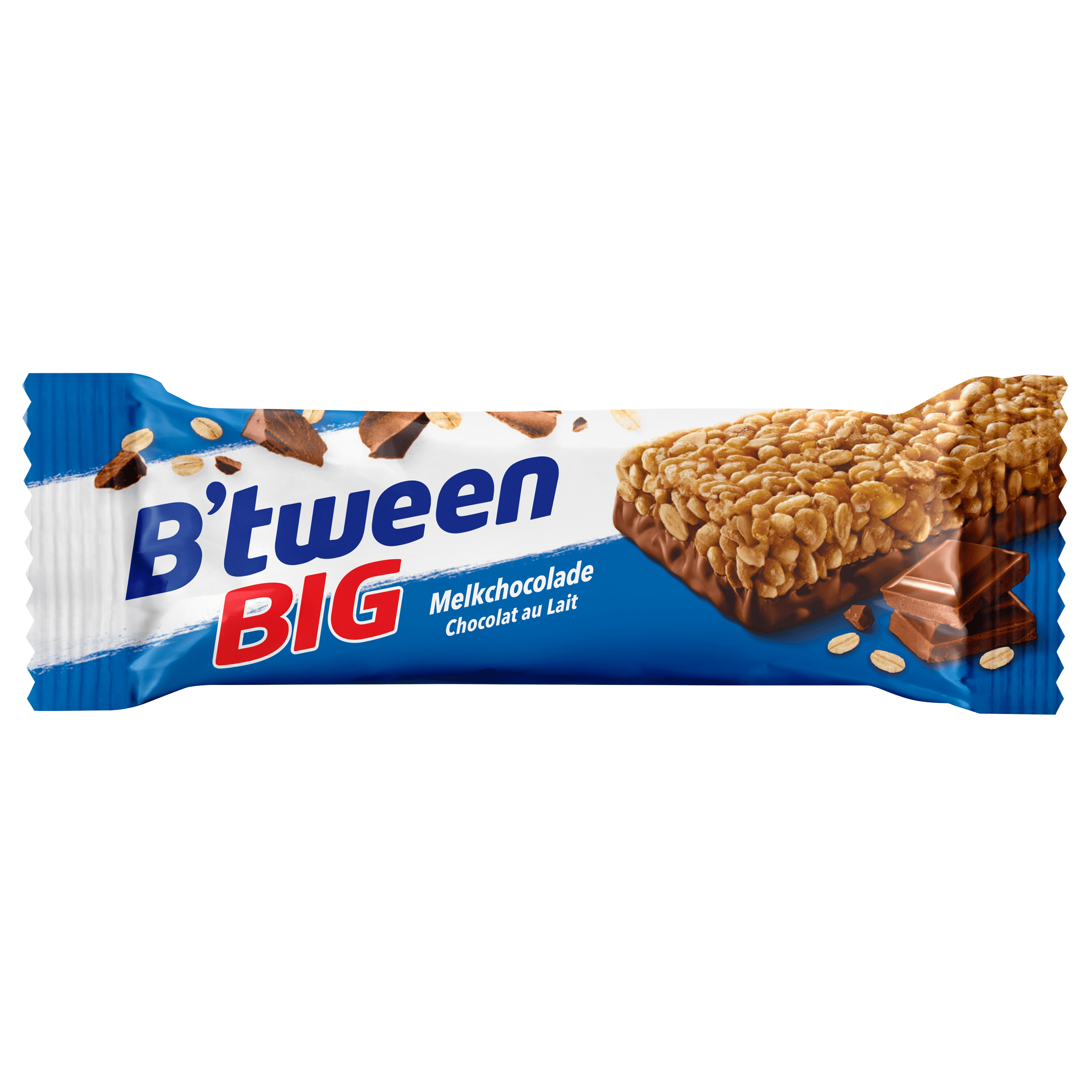 B'tween BIG Mueslireep Melkchocolade Wikkel 50 g
