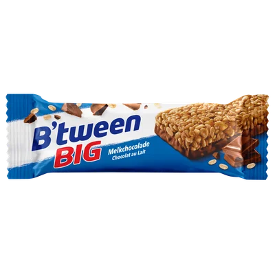 B'tween BIG Mueslireep Melkchocolade Wikkel 50 g