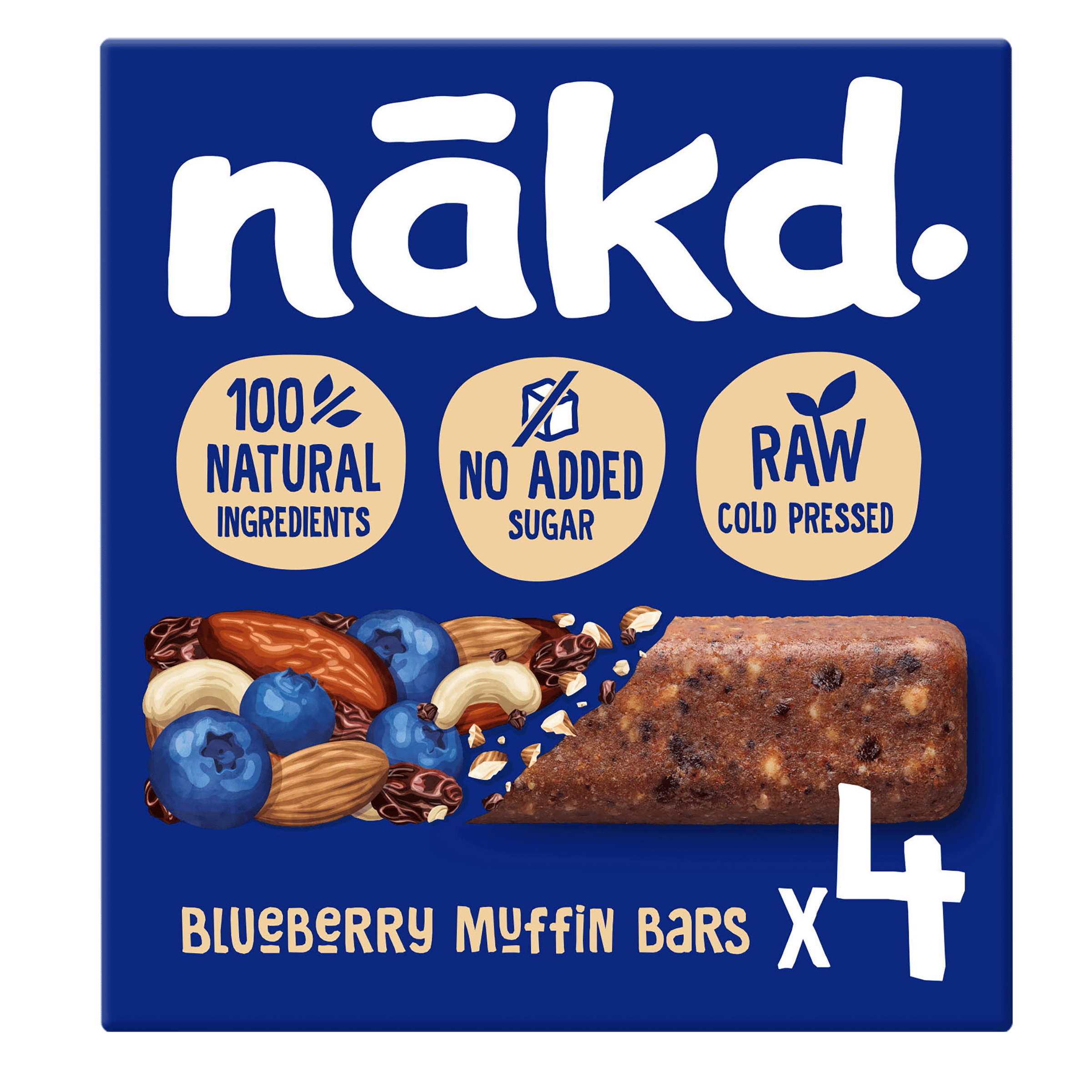 Nakd Raw Fruitreep Blueberry Muffin Doos 140 g