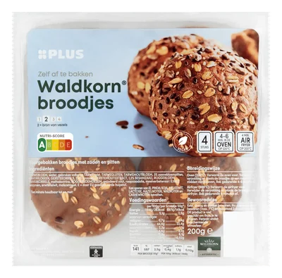 PLUS Waldkornbollen Zak 2 st