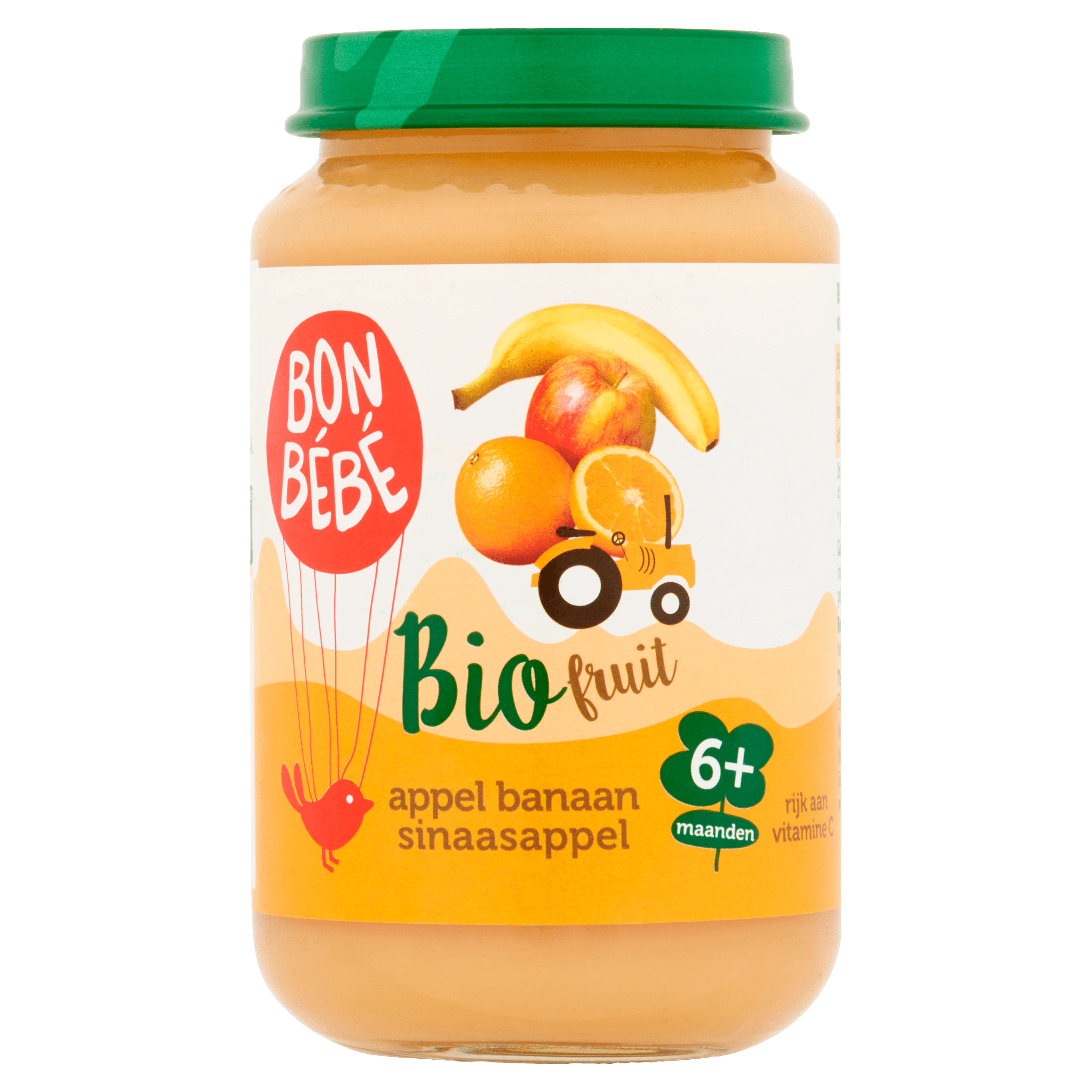 Bonbebe Bio 6mF0606 Appel Banaan Sinaasappel Pot 200 g