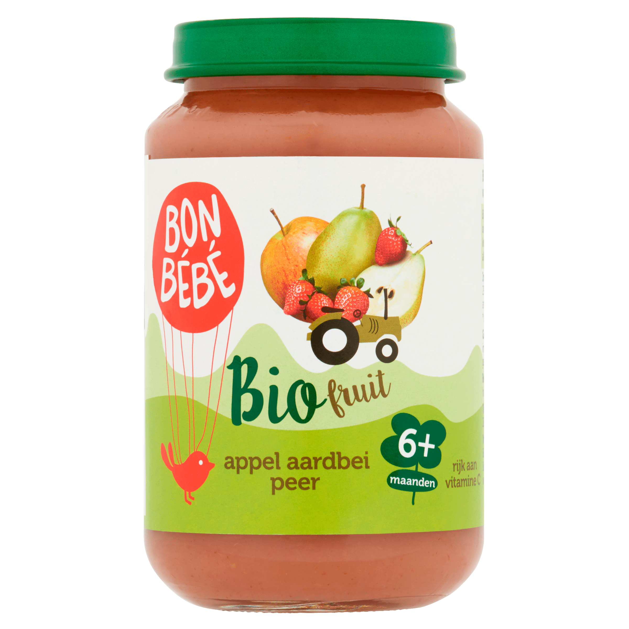 Bonbebe Bio 6mF0601 Appel Peer Aardbei Pot 200 g