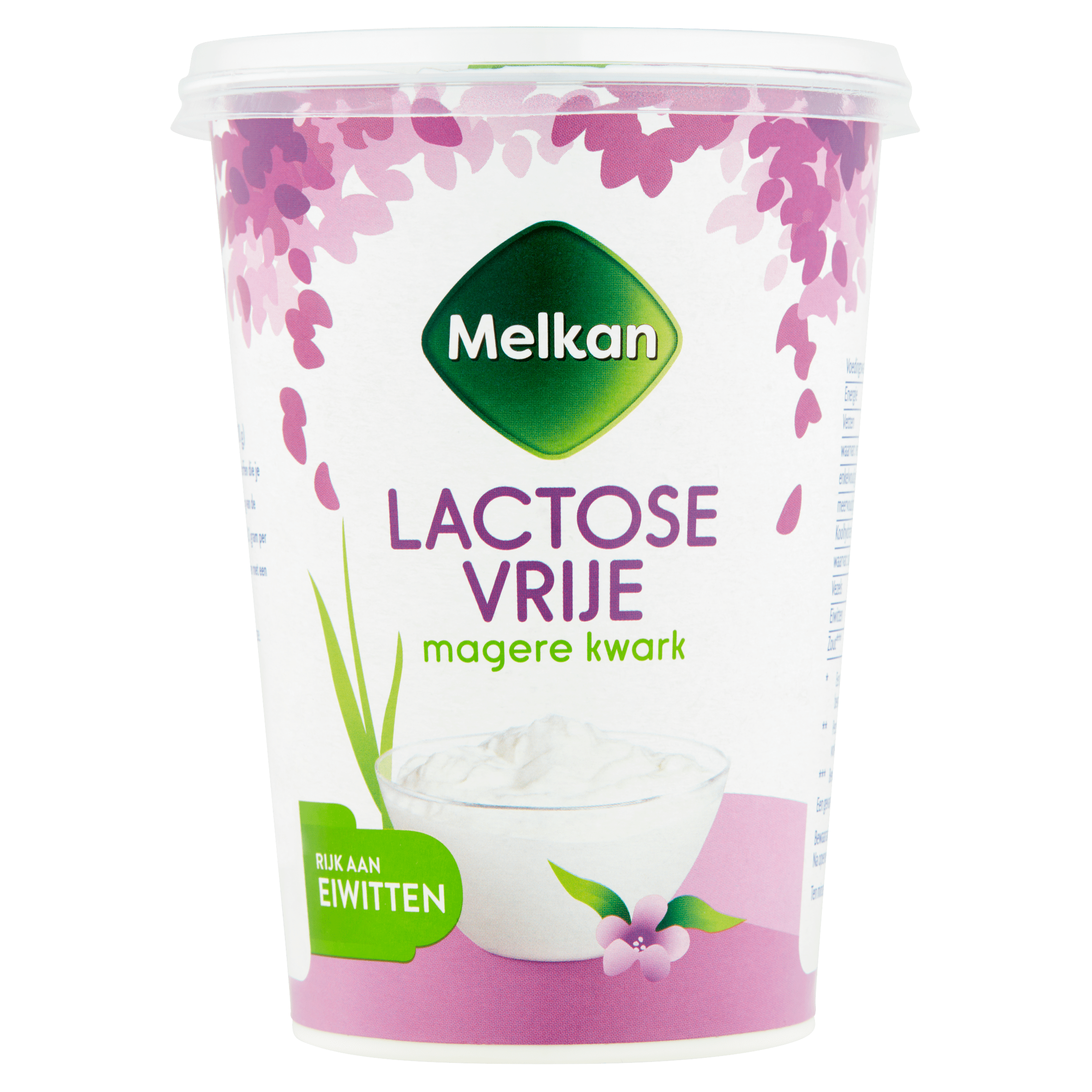 Melkan Lactosevrije kwark Beker 500 g